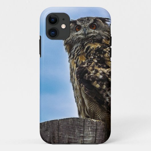 フクロウ 鳥 羽根 動物 自然 運命 平和 愛 Case-Mate iPhoneケース (裏面)