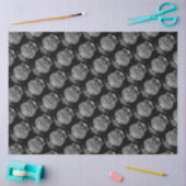 フクロウ（黒） -ティッシュペーパー 薄葉紙 (クラフト)