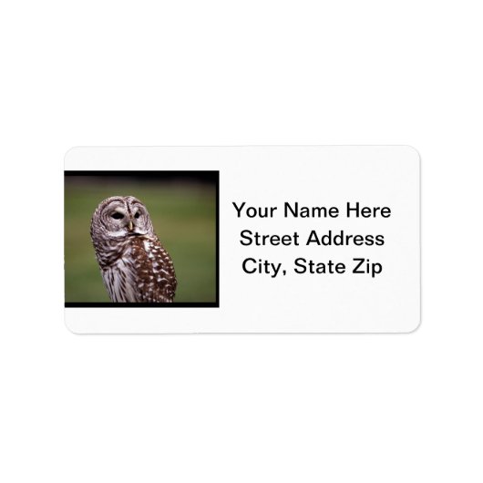 フクロウ(5) ラベル (正面)