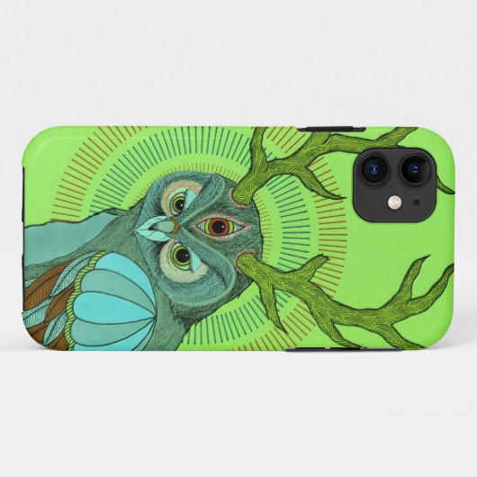 フクロウ Case-Mate iPhoneケース (裏面(横))