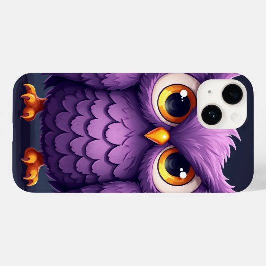フクロウ Case-Mate iPhoneケース (裏面 (横))