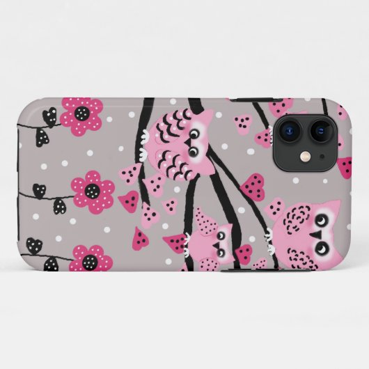 フクロウ Case-Mate iPhoneケース (裏面(横))