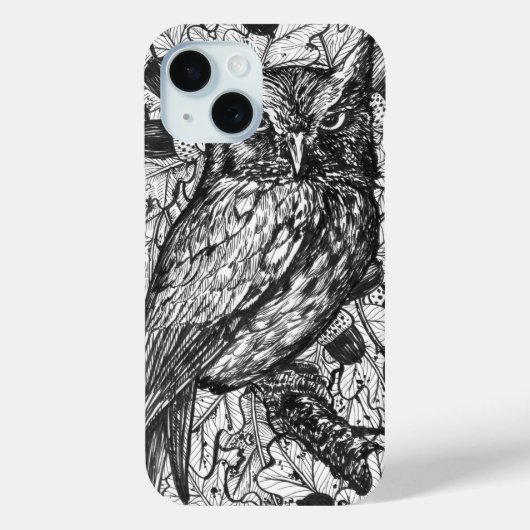 フクロウ Case-Mate iPhoneケース (裏面)