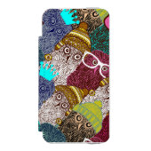 フクロウ INCIPIO iPhoneウォレットケース (フォリオ 正面)