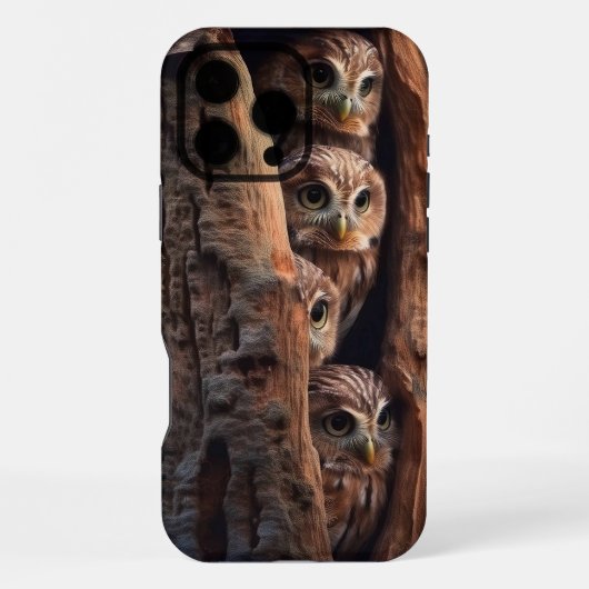 フクロウ iPhoneケース (裏面)