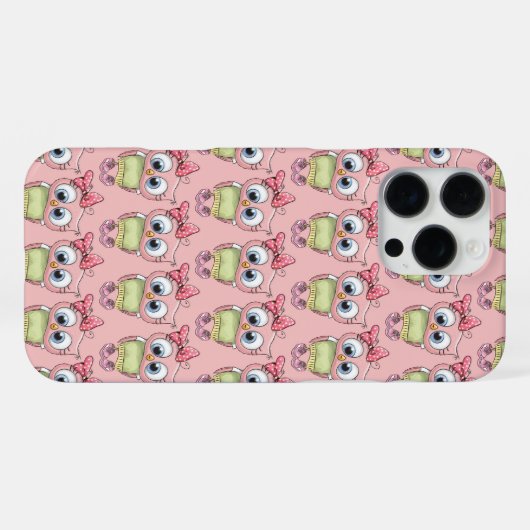 フクロウ iPhone カバー (裏面横)