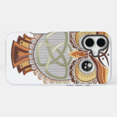 フクロウ iPhone カース iPhoneケース (裏面横)