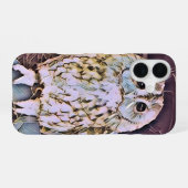フクロウ iPhone 16ケース (裏面横)