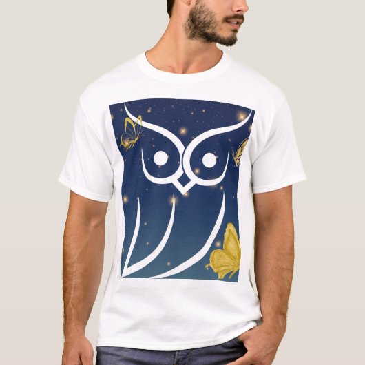 フクロウ Tシャツ (正面)
