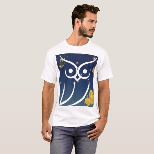 フクロウ Tシャツ (正面フル)