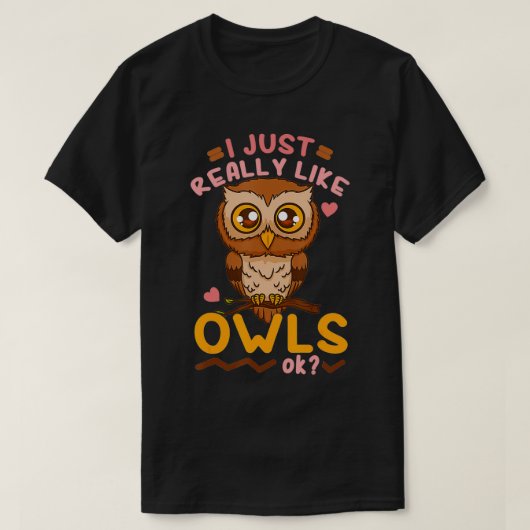 フクロウ Tシャツ (デザイン正面)