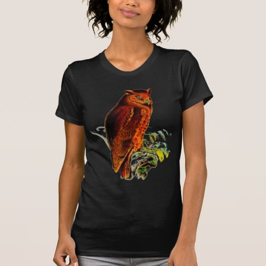 フクロウ Tシャツ (正面)