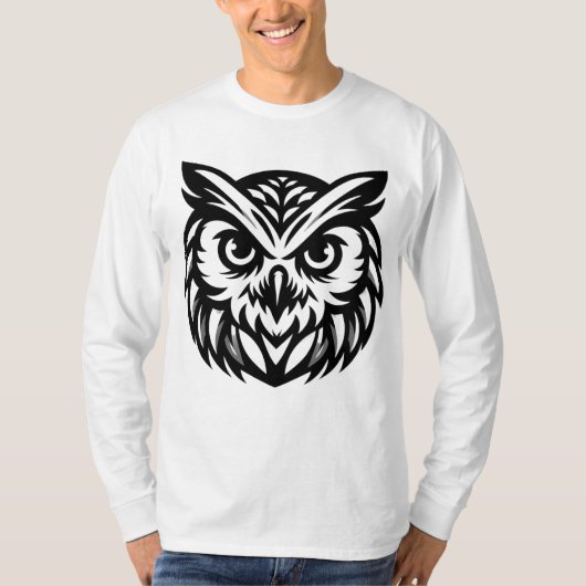 フクロウ Tシャツ (正面)
