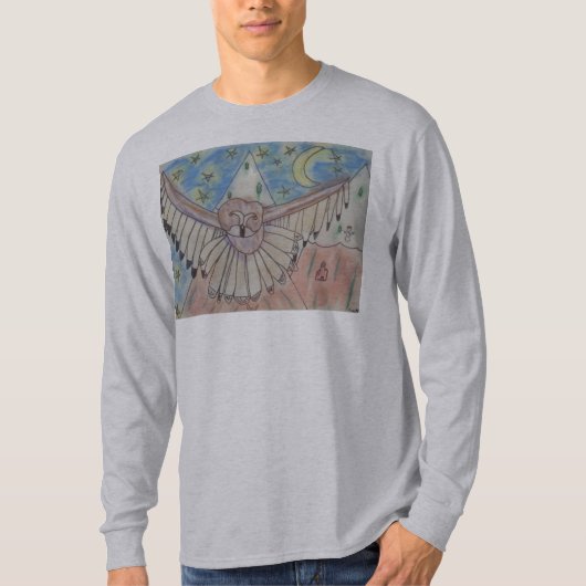 フクロウ Tシャツ (正面)