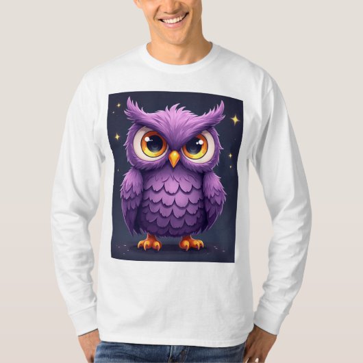 フクロウ Tシャツ (正面)