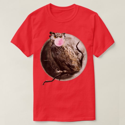 フクロウ Tシャツ (デザイン正面)