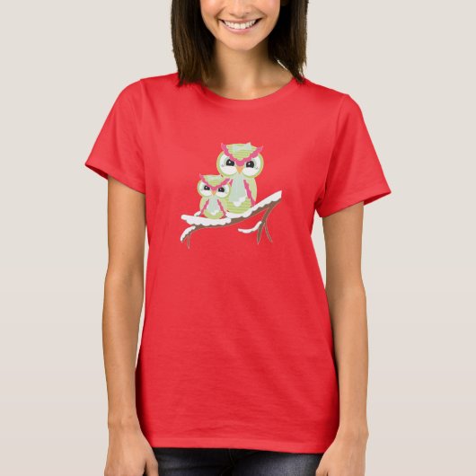 フクロウ Tシャツ (正面)