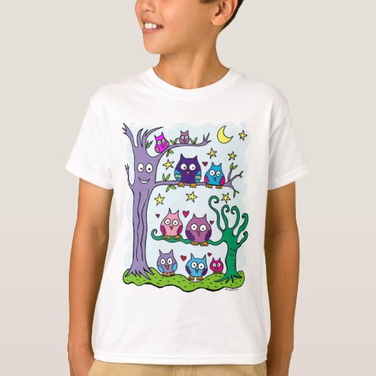 フクロウ Tシャツ (正面)