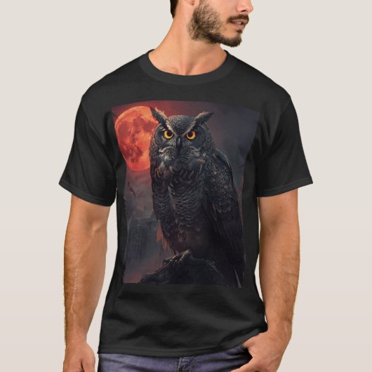 フクロウ Tシャツ (正面)