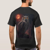 フクロウ Tシャツ (裏面)