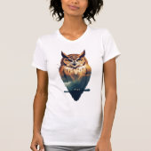 フクロウ Tシャツ (正面)