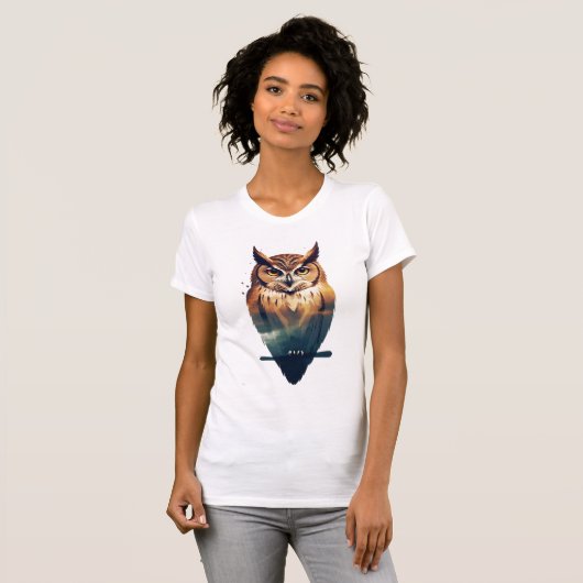 フクロウ Tシャツ (正面フル)