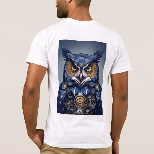 フクロウ Tシャツ (裏面)