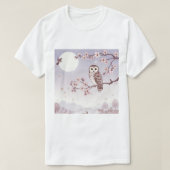 フクロウ Tシャツ (デザイン正面)