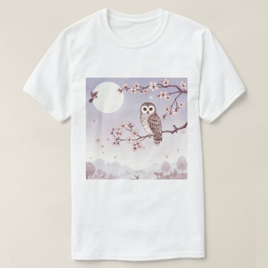 フクロウ Tシャツ (デザイン正面)