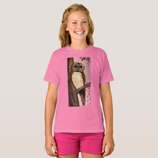 フクロウ Tシャツ (正面フル)