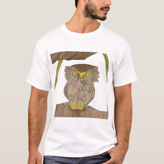 フクロウ Tシャツ (正面)