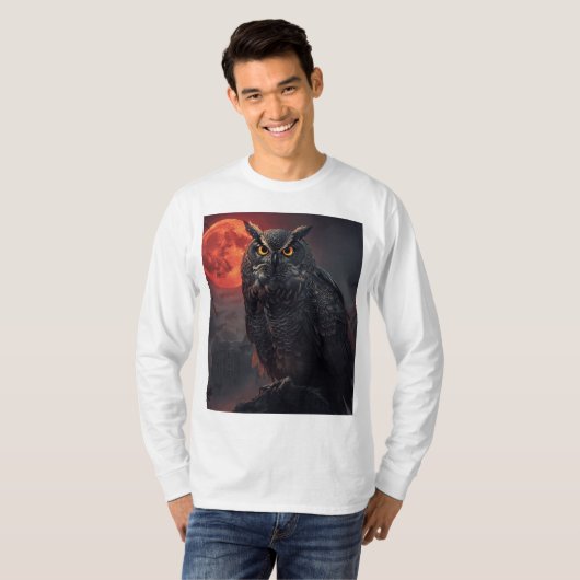 フクロウ Tシャツ (正面フル)