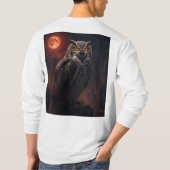 フクロウ Tシャツ (裏面)