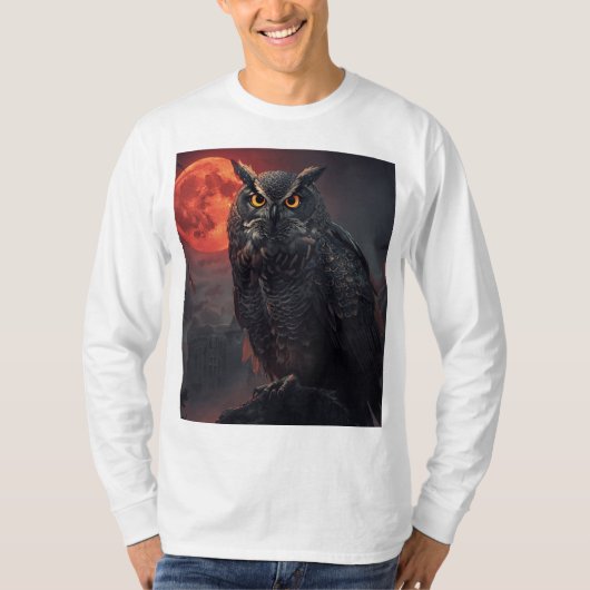 フクロウ Tシャツ (正面)
