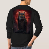 フクロウ Tシャツ (裏面)