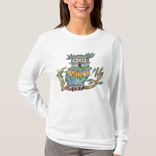 フクロウ Tシャツ (正面)