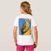 フクロウ Tシャツ (裏面フル)