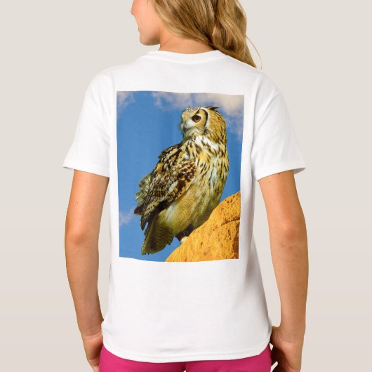 フクロウ Tシャツ (裏面)