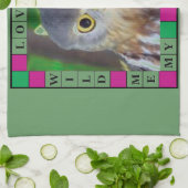 フクロウalishush キッチンタオル (折り畳み)