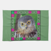 フクロウalishush キッチンタオル (横)