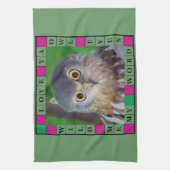 フクロウalishush キッチンタオル (縦)