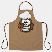 フクロウBBQシェフ エプロン (正面)