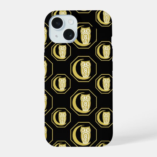 フクロウiPhoneケース iPhone 15ケース (裏面)