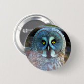 フクロウPin 缶バッジ (正面&裏面)