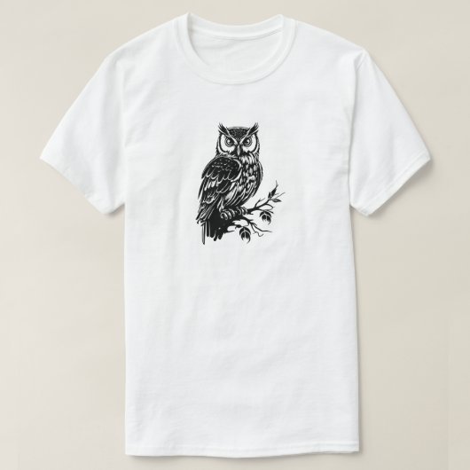 フクロウTシャツ Tシャツ (デザイン正面)