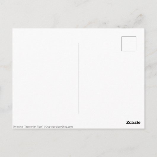 フクロオオオカミ ポストカード (裏面)