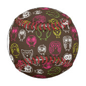 フクロカラフルウの背景パターン 野球ボール (正面)