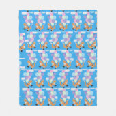 フクロギツネ フリースブランケット (正面)