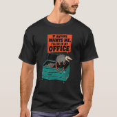 フクロネズミのゴミユーモア Tシャツ (正面)