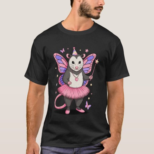 フクロネズミの妖精バレリーナ Tシャツ (正面)